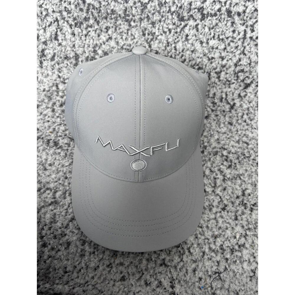 Maxfli Tour Men's Tech Cap Grey 3D Logo Golf Hat Strap Back OSFM NWT NEW